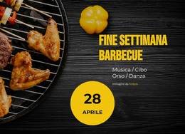 Fine Settimana Barbecue - Download Del Modello HTML