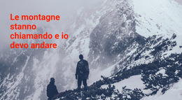 Gita E Tour In Montagna - Modello Di Sito Web Aziendale Premium