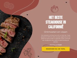 Het Beste Steakhouse Ontwerpsjabloon