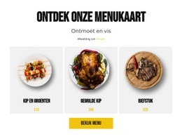 Ontdek Onze Menukaart