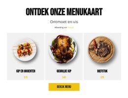 Ontdek Onze Menukaart