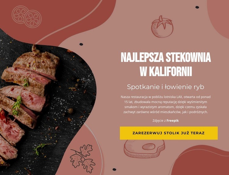 Najlepszy steak house Szablony do tworzenia witryn internetowych