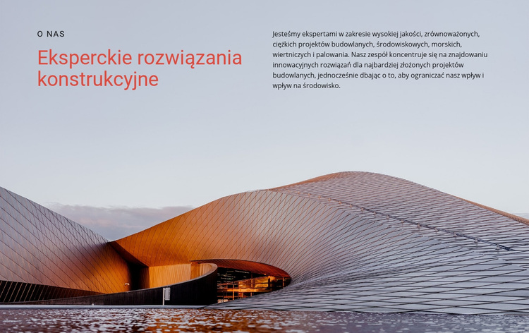 Architektura modernistyczna Motyw WordPress