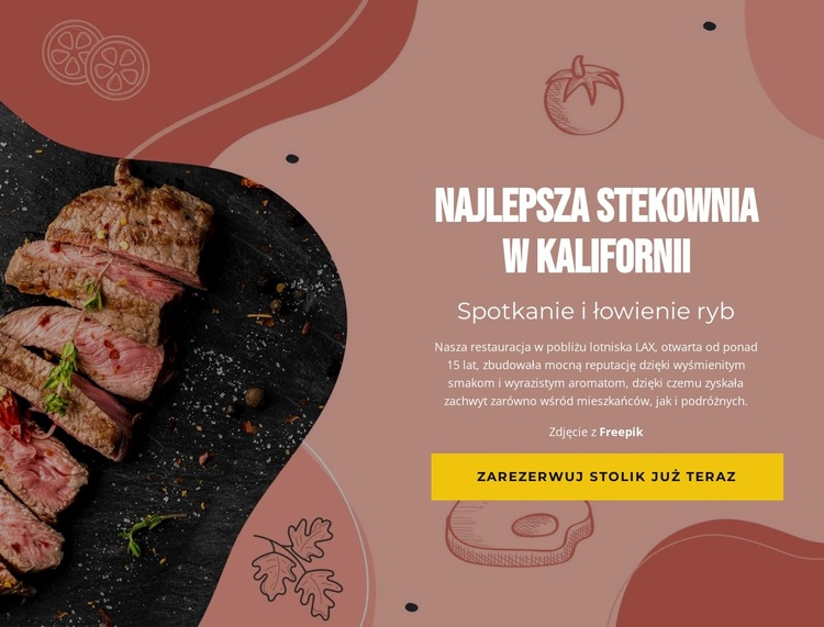 Najlepszy steak house Motyw WordPress