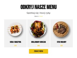 Odkryj Nasze Menu - Pobranie Szablonu HTML