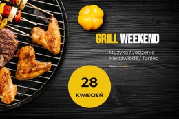 Weekend Grillowy - Prosty Szablon Strony Internetowej