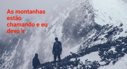 Viagem E Passeio Pelas Montanhas - HTML Website Builder