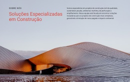 Arquitetura Modernista - Web Design Multifuncional