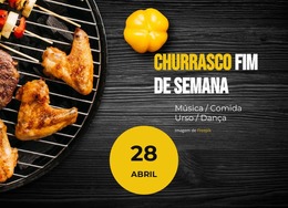 Fim De Semana De Churrasco - Modelo De Site Joomla