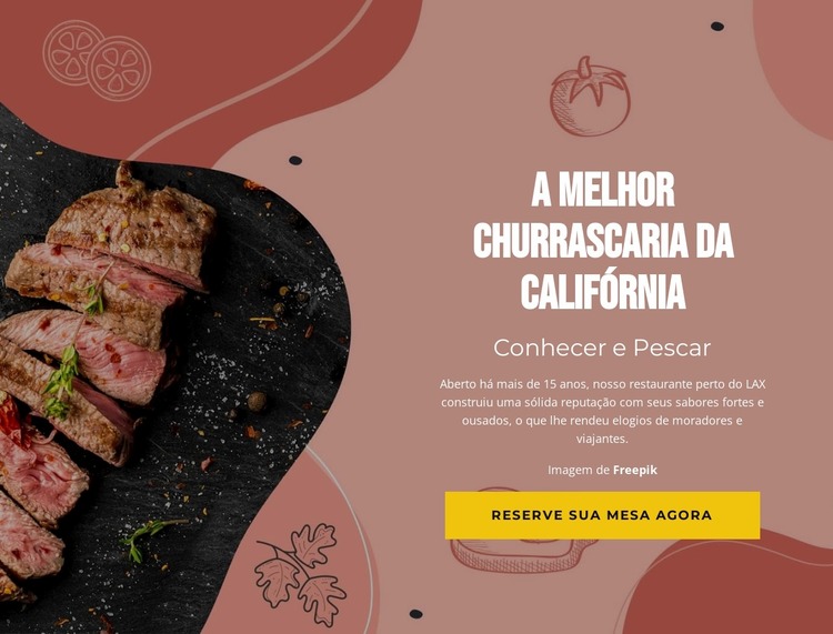 A melhor churrascaria Template Joomla