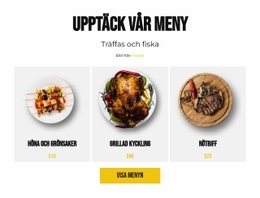 Upptäck Vår Meny