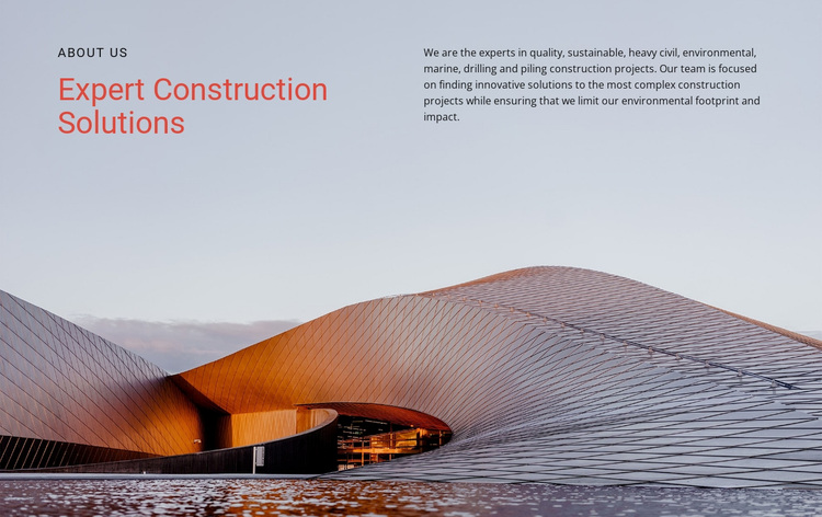 Modernist architecture Website Design