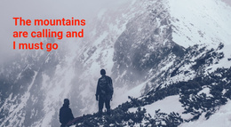 Mountains Trip And Tour - Business Premium Website Template