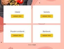 Responzivní Webová Šablona Pro Naše Pestré Menu