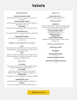 Pestré Obědy – Návrh Webových Stránek Šablon