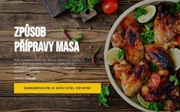 Způsoby Přípravy Masa Základní Html Šablona S CSS