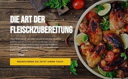 Methoden Der Fleischzubereitung – HTML-Website-Layout