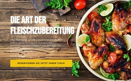 Methoden Der Fleischzubereitung – Fertiges Website-Design