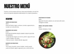 Almuerzo Diseño De Sitios Web