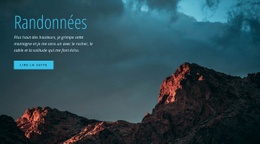 Randonnées Guidées - Conception Simple