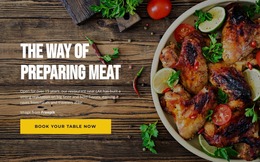 Meat Preparation Methods - HTML Page Generator