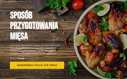 Metody Przygotowania Mięsa Podstawowy Szablon HTML Z CSS