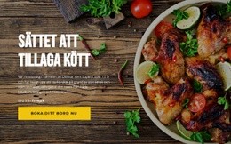 Metoder För Beredning Av Kött - HTML-Webbplatslayout