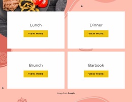 Our Varied Menu CSS Layout Template