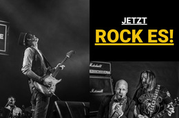 Rockmusik – Fertiges Website-Design