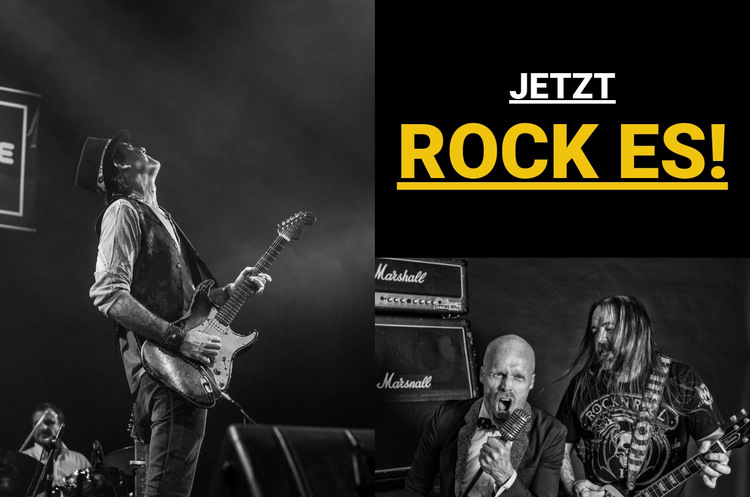 Rockmusik Website-Vorlage