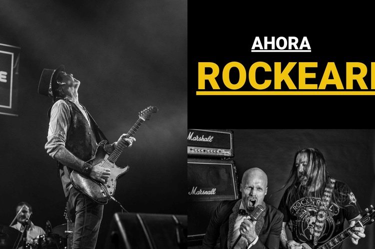 La música rock Plantillas de creación de sitios web