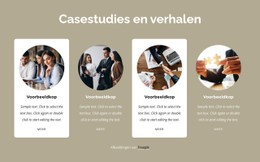 Casestudies Eenvoudige HTML CSS-Sjabloon