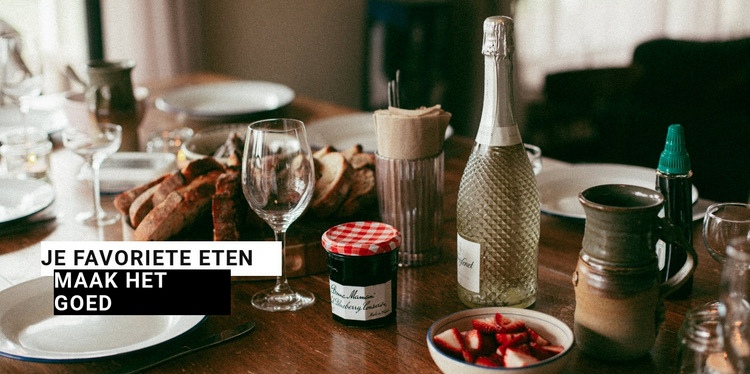 Bereid heerlijk eten voor Html Website Builder