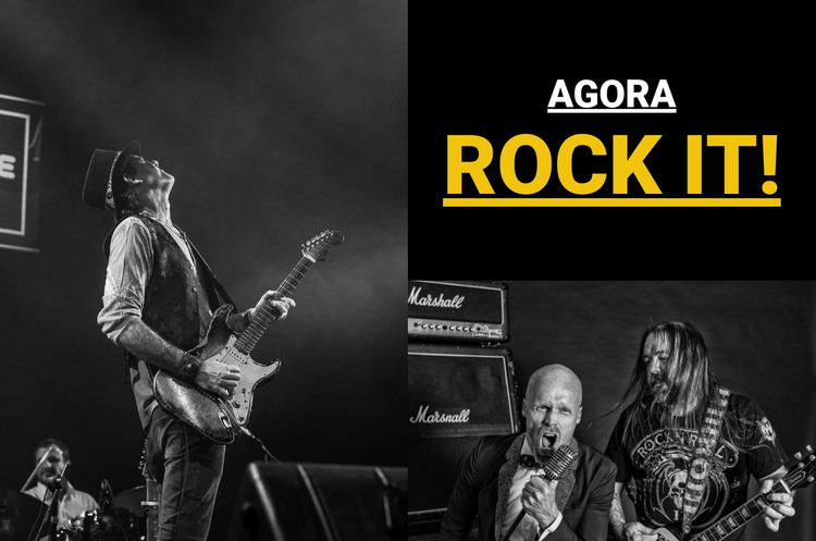 Musica rock Modelo HTML