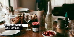 Förbered Utsökt Mat - Professionell Webbplatsmall