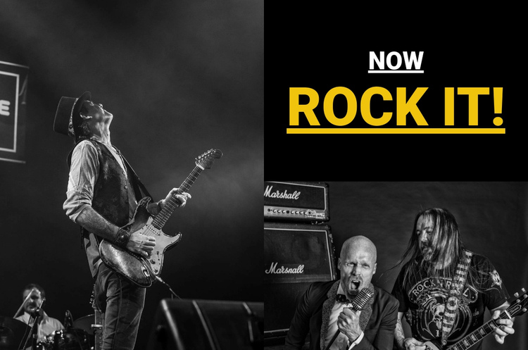 Rock music Website Builder Software