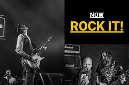 Stunning Landing Page For Rock Music