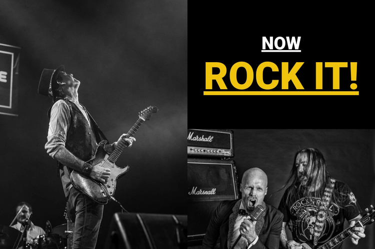 Rock music Website Template