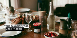 Prepare Delicious Food - Custom WordPress Theme
