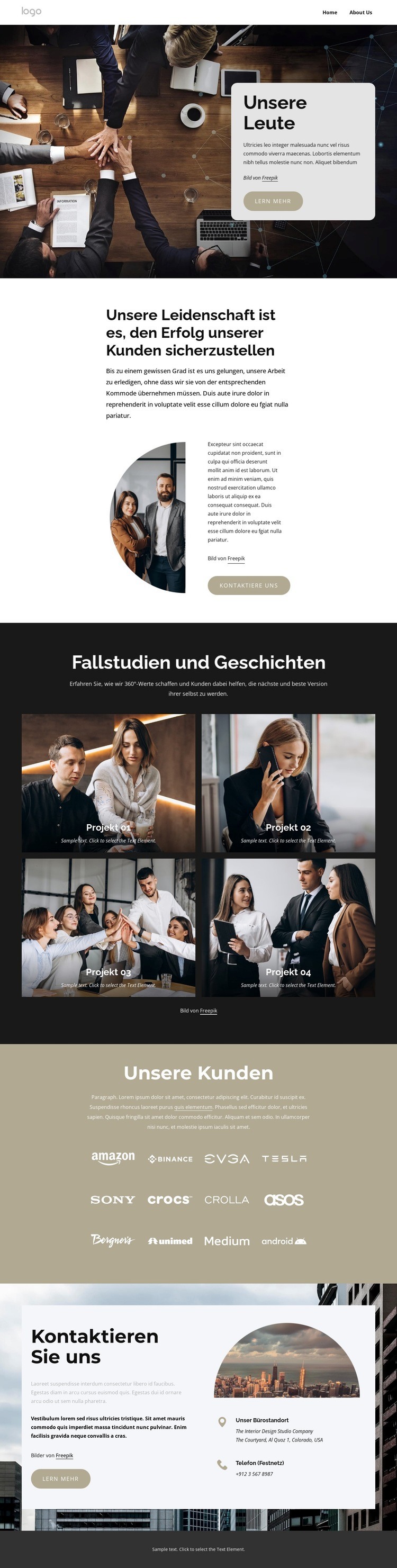 Wir helfen unseren Kunden, unmittelbare Wirkung zu erzielen Website design