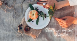 Comida Creativa - Plantilla Profesional De Una Página