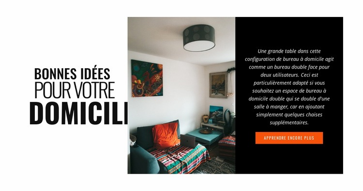 Conception de meubles sur mesure Conception de site Web