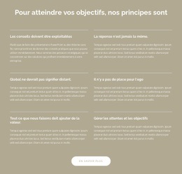 Conseil Aux Entreprises Global Pour Un Monde Dynamique - Un Magnifique Modèle D'Une Page