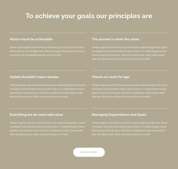 Global business consulting for a dynamic world Homepage Design