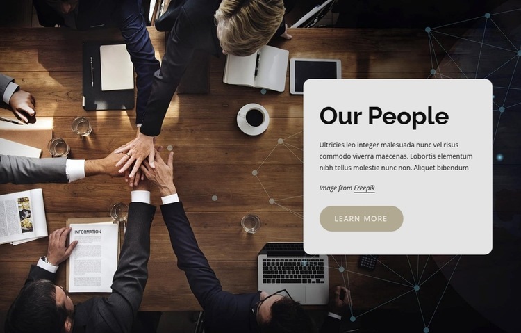 Executive team Homepage Design