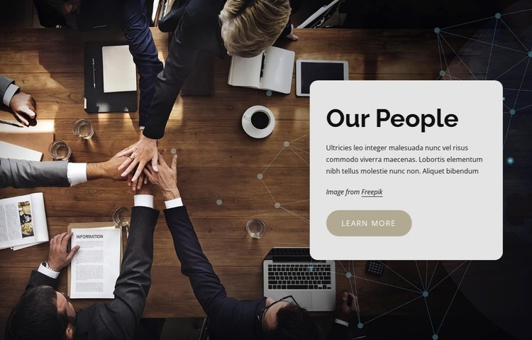 Executive team HTML Template