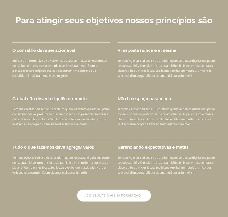 Consultoria de negócios globais para um mundo dinâmico Tema WordPress