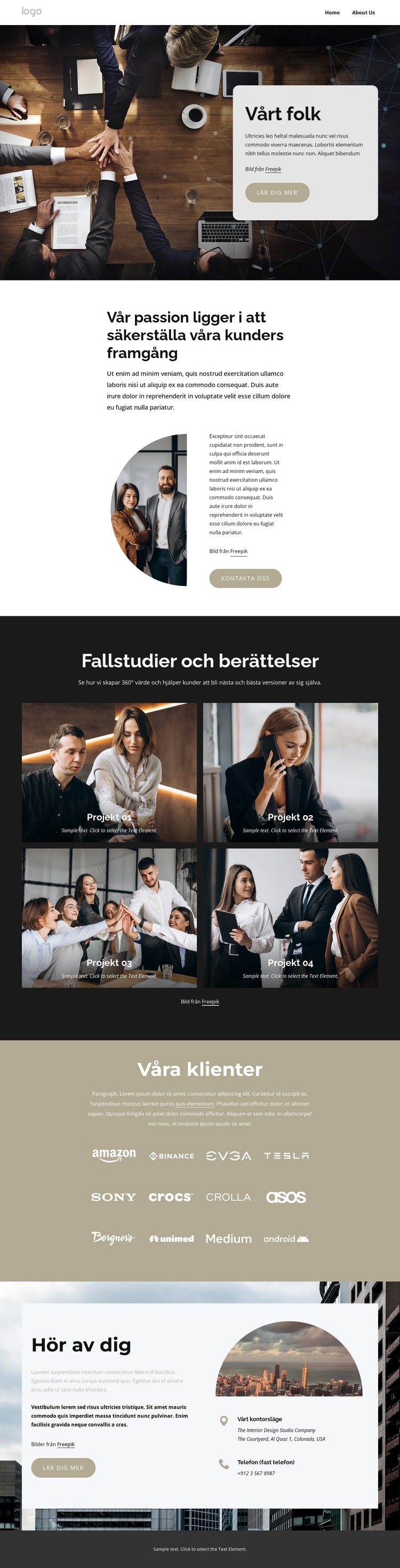 Vi hjälper våra kunder att få omedelbar effekt WordPress -tema