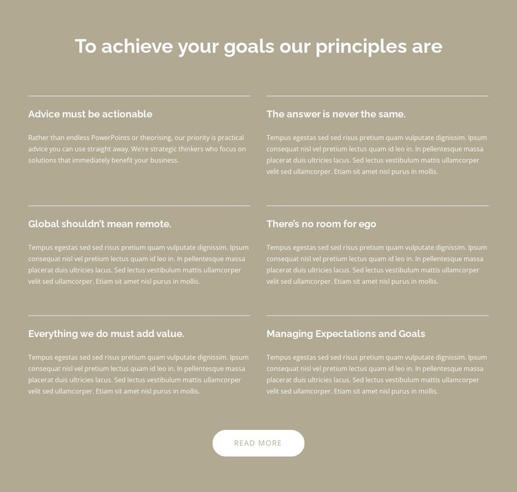 Global business consulting for a dynamic world Web Page Design