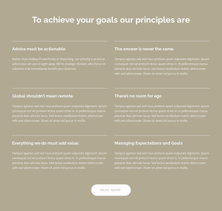 Global business consulting for a dynamic world Website Design